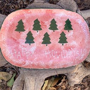 Happy Holidays Plate